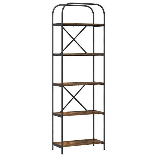 Bücherregal 5 Ebenen 60 x 30 x 183 cm Holzwerkstoff