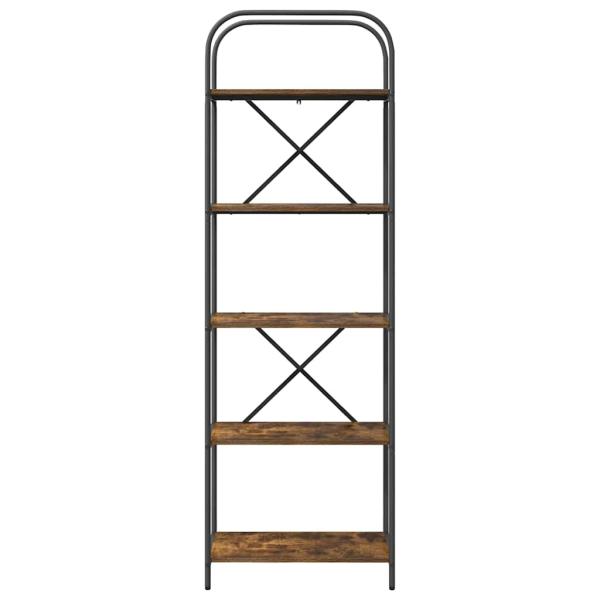 Bücherregal 5 Ebenen 60 x 30 x 183 cm Holzwerkstoff