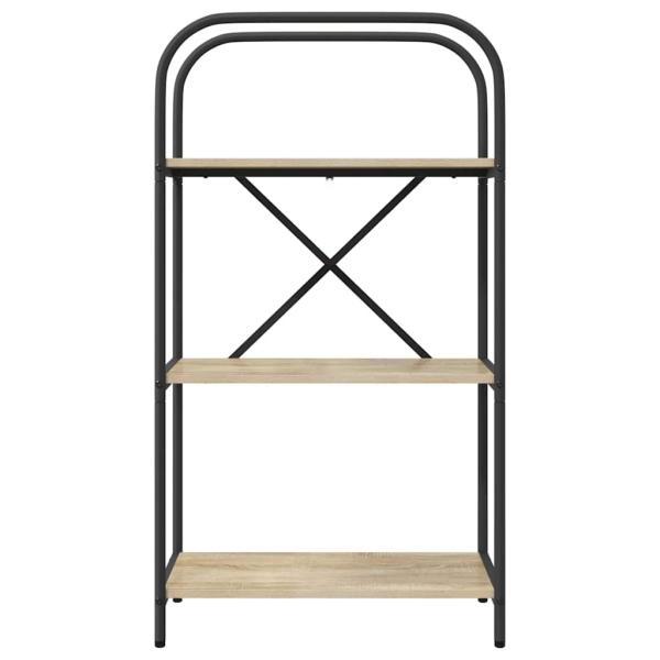 Bücherregal 3 Ebenen 60 x 30 x 109 cm Holzwerkstoff