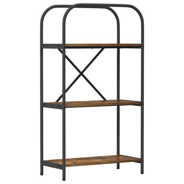 Bücherregal 3 Ebenen 60 x 30 x 109 cm Holzwerkstoff