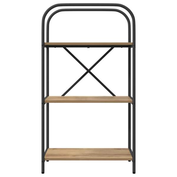 Bücherregal 3 Ebenen 60 x 30 x 109 cm Holzwerkstoff