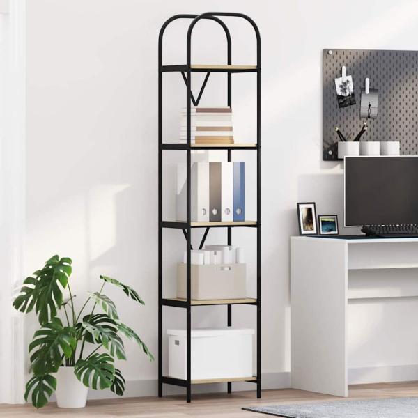 ARDEBO.de - Bücherregal 5 Ebenen 40 x 30 x 183 cm Holzwerkstoff