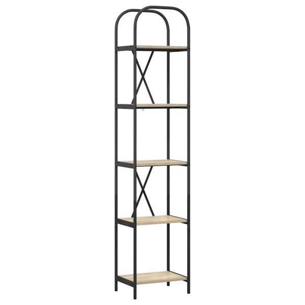 Bücherregal 5 Ebenen 40 x 30 x 183 cm Holzwerkstoff