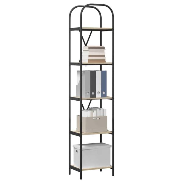 Bücherregal 5 Ebenen 40 x 30 x 183 cm Holzwerkstoff