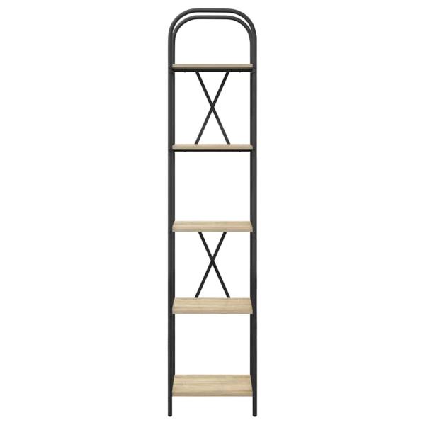 Bücherregal 5 Ebenen 40 x 30 x 183 cm Holzwerkstoff
