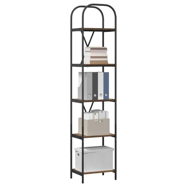 Bücherregal 5 Ebenen 40 x 30 x 183 cm Holzwerkstoff