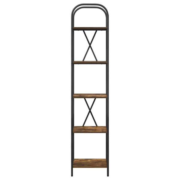 Bücherregal 5 Ebenen 40 x 30 x 183 cm Holzwerkstoff