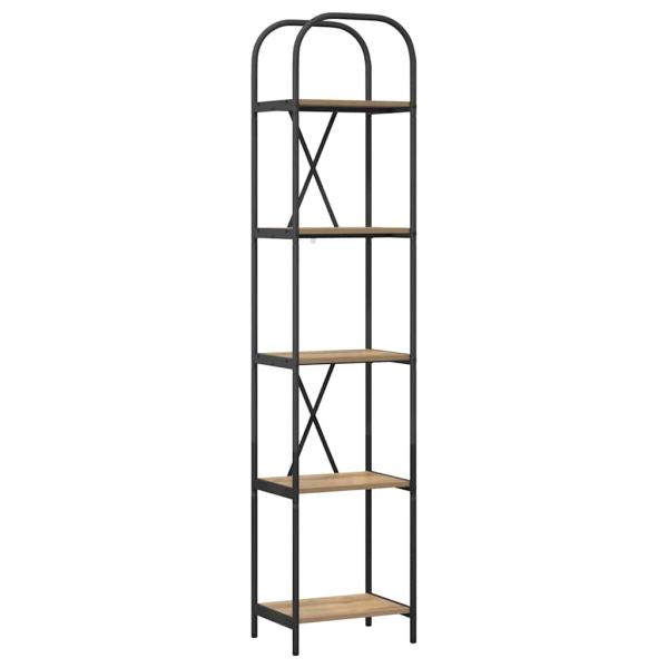 Bücherregal 5 Ebenen 40 x 30 x 183 cm Holzwerkstoff
