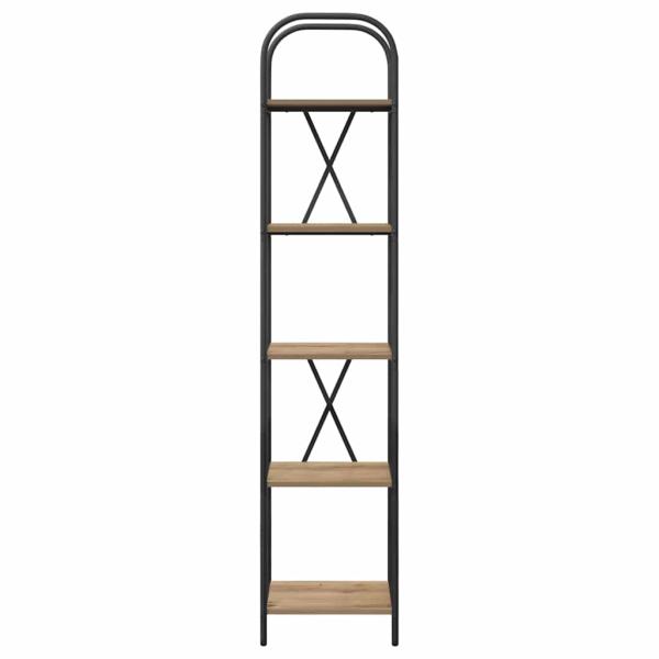 Bücherregal 5 Ebenen 40 x 30 x 183 cm Holzwerkstoff