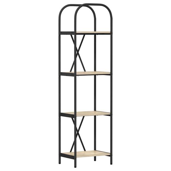 Bücherregal 4 Ebenen 40 x 30 x 146 cm Holzwerkstoff