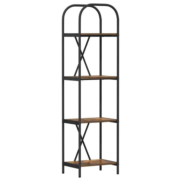 Bücherregal 4 Ebenen 40 x 30 x 146 cm Holzwerkstoff
