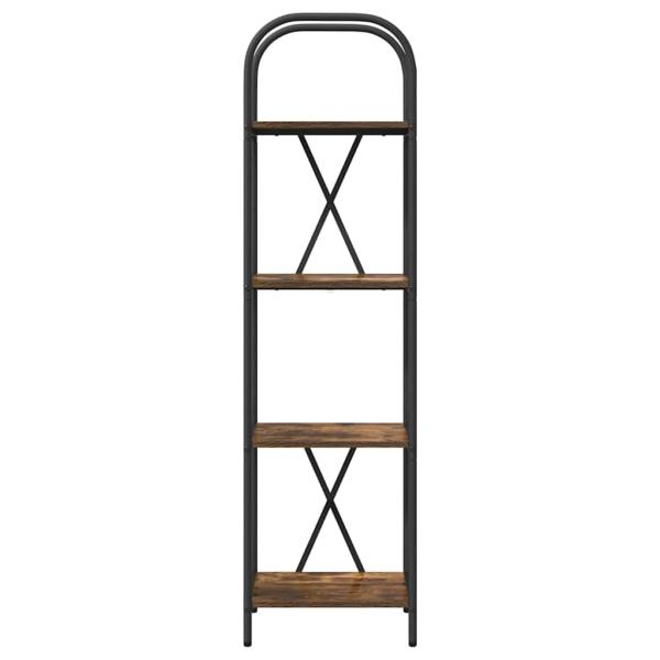 Bücherregal 4 Ebenen 40 x 30 x 146 cm Holzwerkstoff