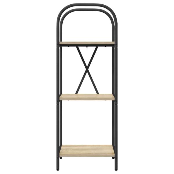 Bücherregal 3 Ebenen 40 x 30 x 109 cm Holzwerkstoff