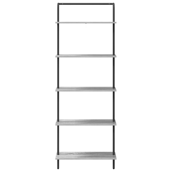 Bücherregal 5 Ebenen 60 x 24 x 168 cm Holzwerkstoff