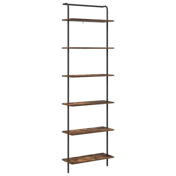 Bücherregal 6 Ebenen 60 x 24 x 203 cm Holzwerkstoff