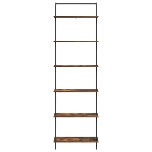 Bücherregal 6 Ebenen 60 x 24 x 203 cm Holzwerkstoff