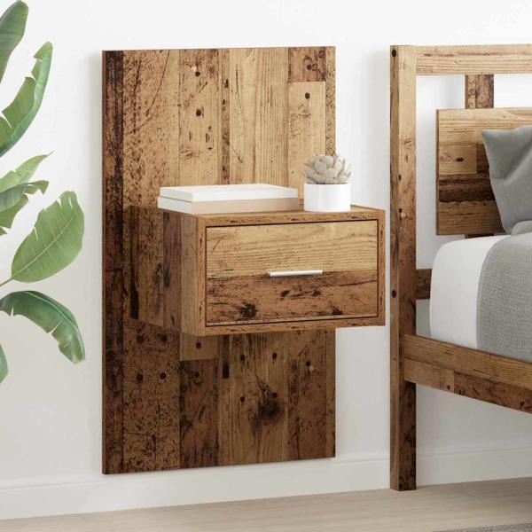 ARDEBO.de - Nachttisch 2 stk. Altholz 50 x 32,5 x 80cm Holzwerkstoff