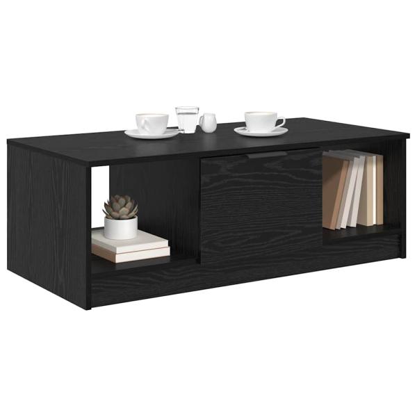 Couchtisch Schwarz Eichen-Optik 102 x 50 x 36cm Holzwerkstoff