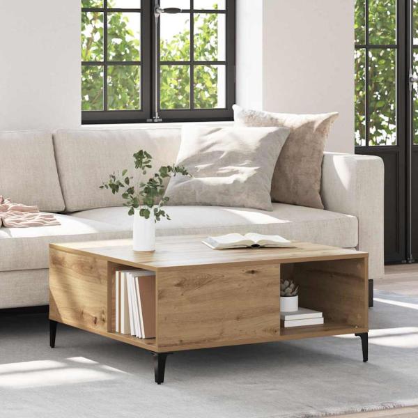 ARDEBO.de - Couchtisch Artisan-Eiche 80 x 80 x 36,5 cm Holzwerkstoff