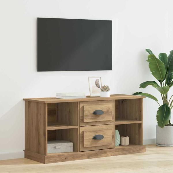 ARDEBO.de - TV-Schränk 99,5 x 35,5 x 48 cm Artisan-Eiche Holzwerkstoff