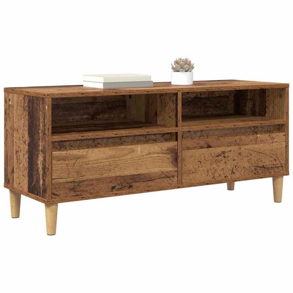 TV-Schränk 100 x 34,5 x 44,5 cm Altholz Holzwerkstoff