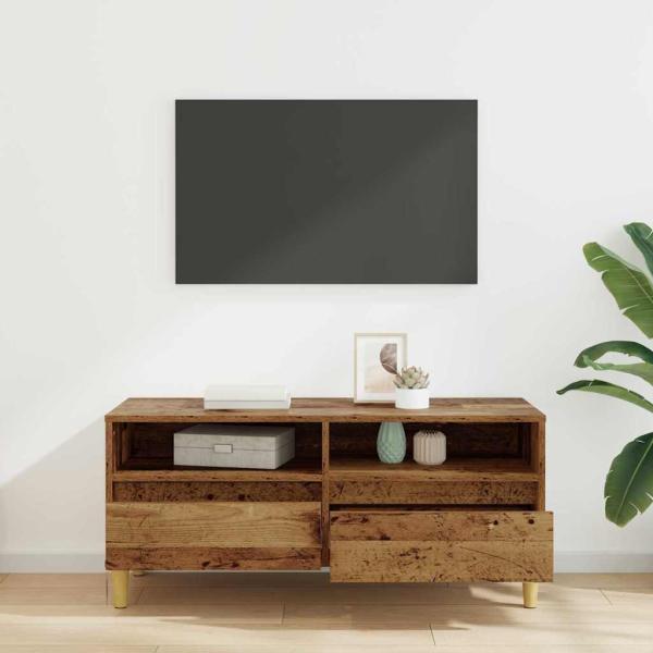 TV-Schränk 100 x 34,5 x 44,5 cm Altholz Holzwerkstoff
