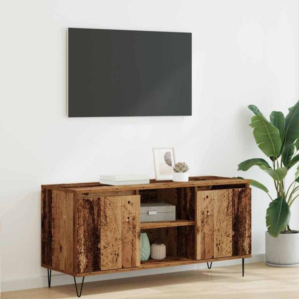 ARDEBO.de - TV-Schränk 104 x 35 x 50 cm Altholz Holzwerkstoff