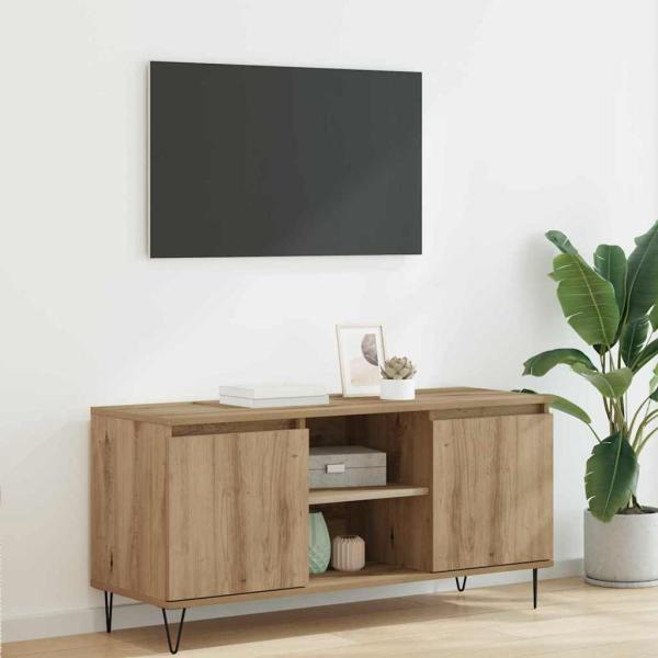 ARDEBO.de - TV-Schränk 104 x 35 x 50 cm Artisan-Eiche Holzwerkstoff