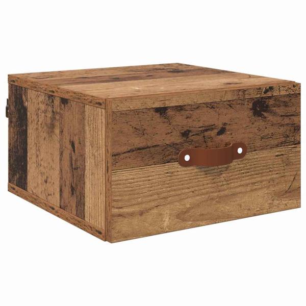 Wandmontiertes Nachttischchen 35 x 35 x 20 cm Holzwerkstoff