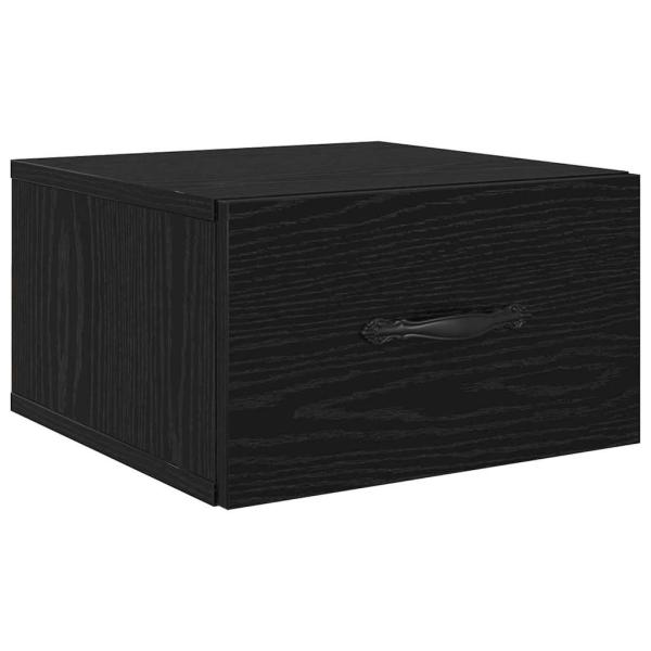 Nachttisch Schwarz Eichen-Optik 35 x 35 x 20 cm Holzwerkstoff