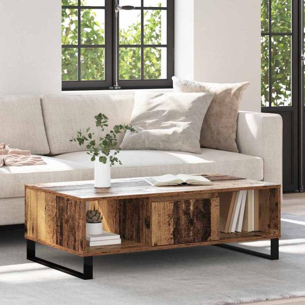 ARDEBO.de - Couchtisch Altholz 104 x 60 x 35 cm Holzwerkstoff