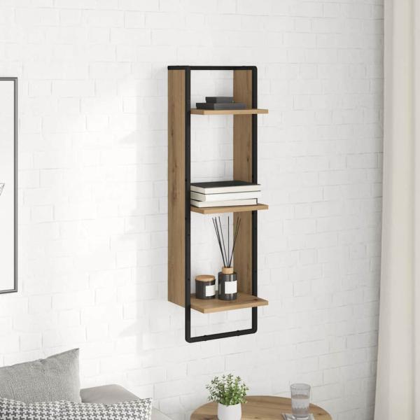 Wandregal Wandhalterung Artisan-Eiche 30 x 25 x 100 cm