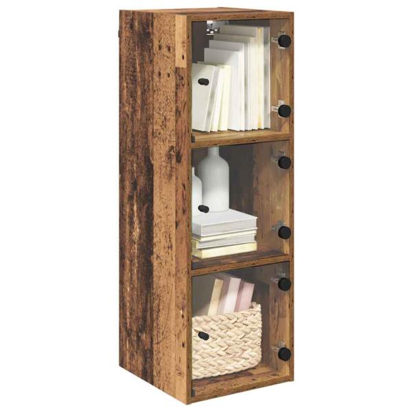 Wandschrank 35 x 37 x 102 cm Holzwerkstoff Altholz