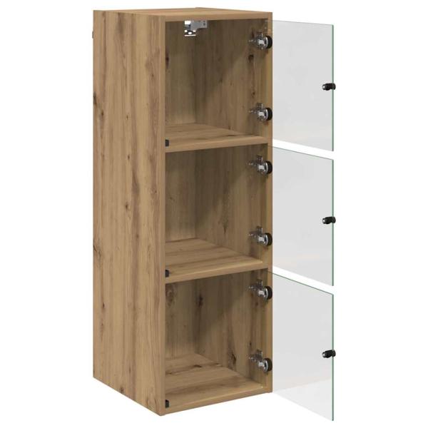 Wandschrank 35 x 37 x 102 cm Holzwerkstoff Artisan-Eiche