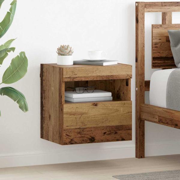 ARDEBO.de - TV-Wandschrank 40 x 30 x 40 cm Altholz Holzwerkstoff