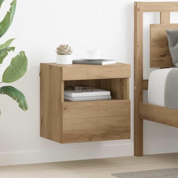 ARDEBO.de - TV-Wandregale 2 stk. Artisan-Eiche Holzwerkstoff