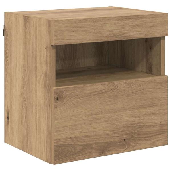 TV-Wandregale 2 stk. Artisan-Eiche Holzwerkstoff