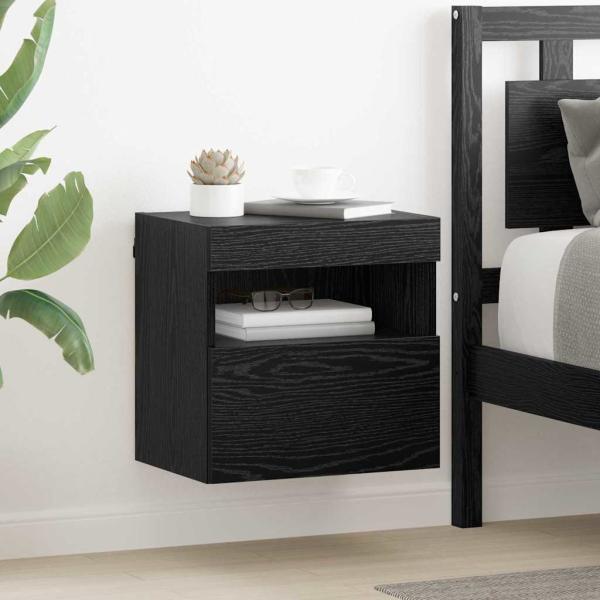 ARDEBO.de - TV-Wandschrank 40 x 30 x 40 cm Schwarz Eichen-Optik