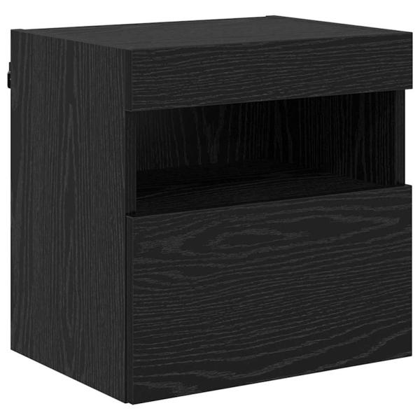 TV-Wandschrank 40 x 30 x 40 cm Schwarz Eichen-Optik