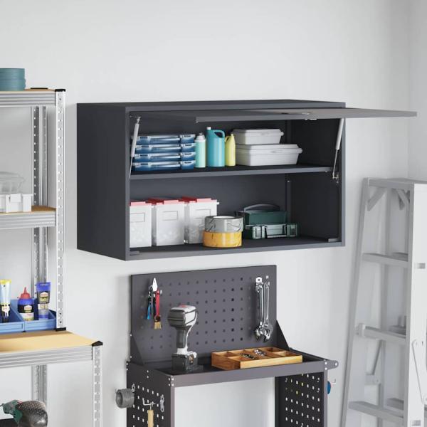 Wandschrank für die Garage mit Gasdrucklift-Tür Anthrazit