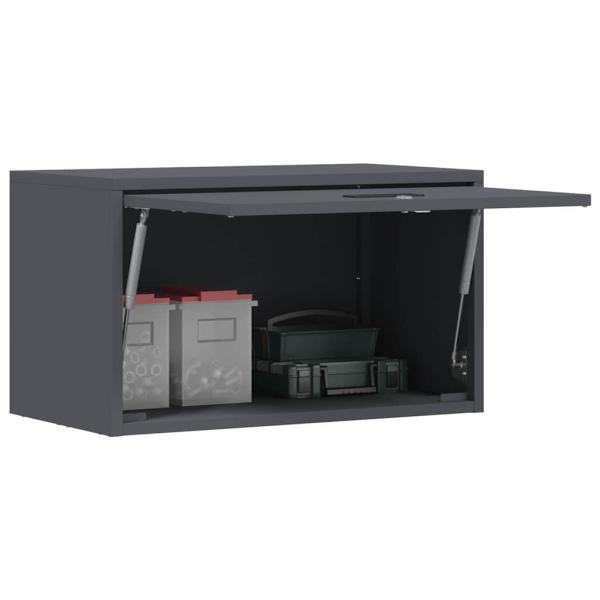 Wandschrank für die Garage mit Gasdrucklift-Tür Anthrazit