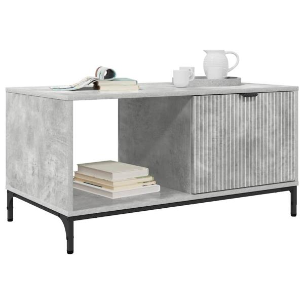Couchtisch Betongrau 90 x 49 x 46 cm Holzwerkstoff