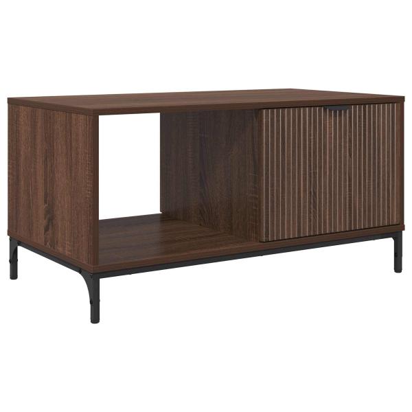 Couchtisch Braun Eichen-Optik 90 x 49 x 46 cm Holzwerkstoff
