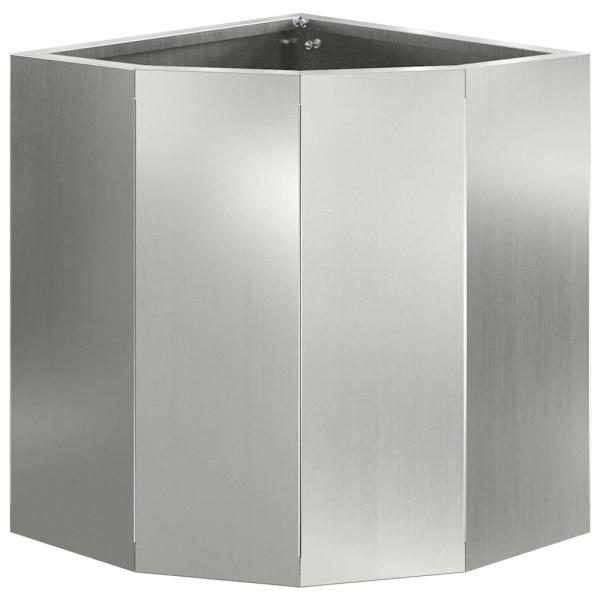 Eckpflanzer Silber 30 x 30 x 35 cm Verzinkter Stahl