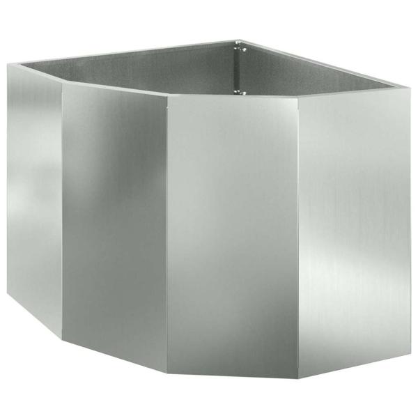 Eckpflanzer Silber 60 x 60 x 50 cm Verzinkter Stahl