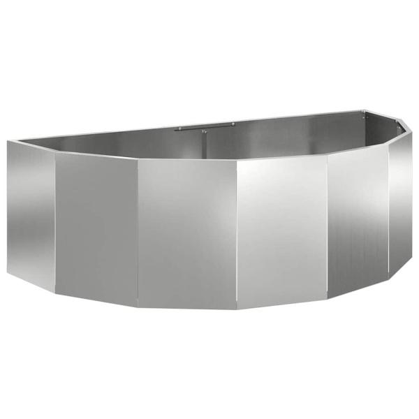 Pflanzkübel Silber 120 x 60 x 35 cm Verzinkter Stahl