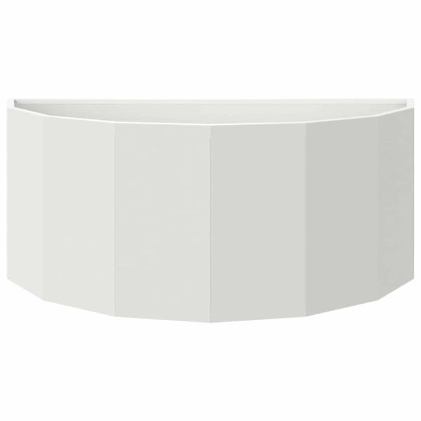 Pflanzkübel Weiß 90 x 45 x 35 cm Stahl