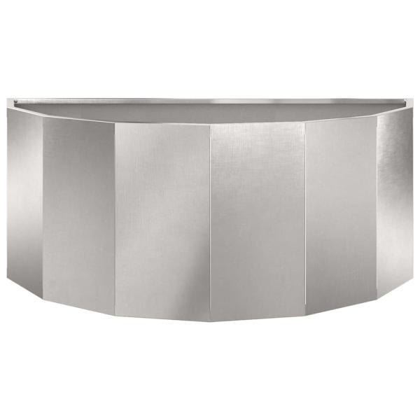 Pflanzkübel Silber 90 x 45 x 35 cm Edelstahl