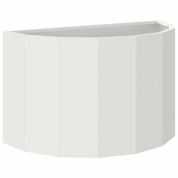 Pflanzkübel Weiß 60 x 30 x 35 cm Stahl