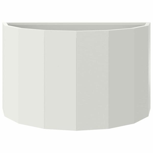 Pflanzkübel Weiß 60 x 30 x 35 cm Stahl
